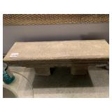 CAST STONE MANTEL SHELF, TEXTURED FINISH,