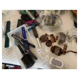 ASSORTED HAIR CARE ACCESSORIES: CONAIR BRUSHES,