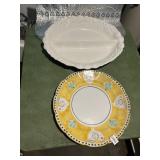 SOLIMENE ITALY CERAMIC DIVIDED SERVING PLATTER,