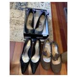 KENZIE BLUE BOW PEEP-TOE HEELS, WHITE HOUSE BLACK