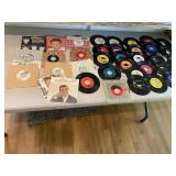 ASSORTED VTG 45 RPM VINYL RECORDS, VARIOUS