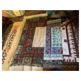 VTG TEXTILES, ELEPHANT PRINT FABRIC, FLORAL PRINT
