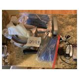 OFFICE SUPPLY LOT, BIC ROUND STIC PENS, TISSUE