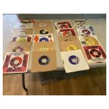 ASSORTED VTG 45 RPM VINYL RECORDS, VARIOUS