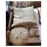 ASSORTED DECORATIVE THROW PILLOWS (3), INCLUDES