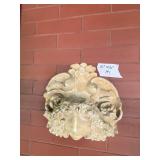 CAST COMPOSITION WALL PLAQUE, CLASSICAL FEMALE