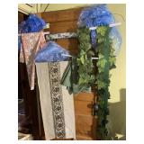 ASSORTED TABLE LINENS, EMBROIDERED RUNNER W/
