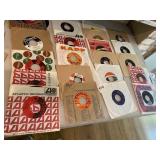 ASSORTED VTG 45 RPM VINYL RECORDS, VARIOUS
