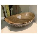 OVAL SERVING BOWL, BAMBOO CONSTRUCTION, EXTERIOR