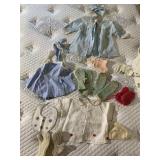 MARIAN MICHAEL VTG INFANT SHIRT, BLUE DRESS W/