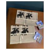 KARDELEN SCANDINAVIA MOOSE PRINT LINEN KITCHEN