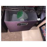 PLASTIC FOOD STORAGE CONTAINERS W/ LIDS, VARIOUS