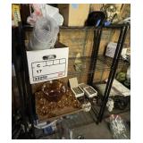 DARK BROWN SHELVING UNIT 55'H X 36' W X 14'D