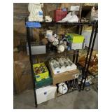 DARK BROWN SHELVING UNIT 55'H X 36' W X 14'D