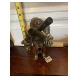THREEA ROBOT FIGURE, WEATHERED FINISH, DUAL
