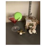 ELGIN QUARTZ AIRPLANE CLOCK, STEAMPUNK STYLE