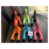 KOZIOL TASCH-IT WALL HOOKS, ASSORTED COLORS,