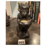 TARGET BRANDS MONKEY TEALIGHT HOLDER, CAST METAL,