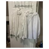 J. PETERMAN BUTTON-DOWN SHIRTS (2), WHITE,