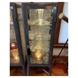 IKEA DETOLF GLASS DISPLAY CABINET, METAL FRAME,