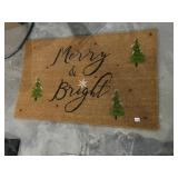 CALLOWAY MILLS MERRY & BRIGHT DOORMAT, COIR AND