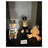BAD TASTE BEARS RESIN FIGURINES, INCL BAVARIAN