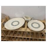 CANONSBURG POTTERY TEMPORAMA SERVING PLATTERS (2)