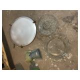 ASSORTED GLASSWARE AND CERAMIC, INCLUDES FROSTED