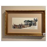MARCELLA MORLACCHI WATERCOLOR PRINT, ROMA PIAZZA