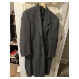 CASHMERE OVERCOAT, DARK GREY, BUTTON FRONT, LONG