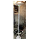 MODERN FLOOR LAMP, UPLIGHT DESIGN, WHITE FINISH,