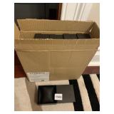 MAJESTIC BLACK WATCH BOXES, NIB, (15) TOTAL.
