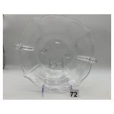 LIDO CRYSTAL FOOTED SERVING BOWL, PALM TREE