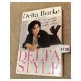 DELTA BURKE DELTA STYLE HARDCOVER BOOK, SIGNED BY