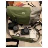 CANON EOS REBEL T7 DSLR CAMERA BODY, SAMYANG 8MM