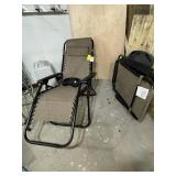 BACKYARD EXPRESSIONS FOLDING ZERO GRAVITY PATIO
