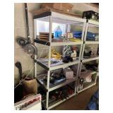 PLASTIC STORAGE SHELF UNIT CONTENTS NOT INCLUDED