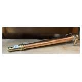 VINTAGE FIRE HOSE NOZZLE, COPPER BODY, BRASS