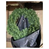 COSMO ARTIFICIAL CHRISTMAS WREATH W/ STORAGE BAG.