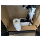 HAIR DRYER, TOILET PAPER ROLLS, ASSORTED