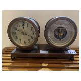 CHELSEA SHIP'S BELL CLOCK AND HOLOSTERIC