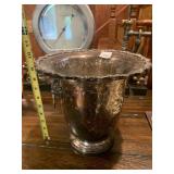 POOLE SILVER COMPANY SILVER-PLATE WINE BUCKET,