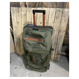 EDDIE BAUER ROLLING EXPEDITION LUGGAGE, OLIVE