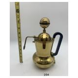 VINTAGE BRASS ESPRESSO MAKER, MADE IN ITALY,