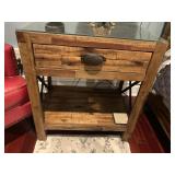 AMERICAN SIGNATURE COLLECTION NIGHTSTAND, RUSTIC