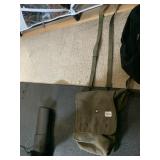 OLIVE DRAB CANVAS UTILITY BAG, ADJUSTABLE