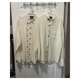 THE PIRATE DRESSING OFF-WHITE COTTON SHIRTS,