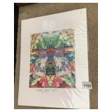 SHERRI REEVE PRINT, POPOI IN PARADISE, MATTED,