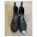 DR. MARTENS 1460 PASCAL BOOTS, BLACK LEATHER,