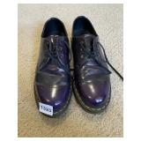 DR. MARTENS 1461 VEGAN OXFORDS, PURPLE PATENT